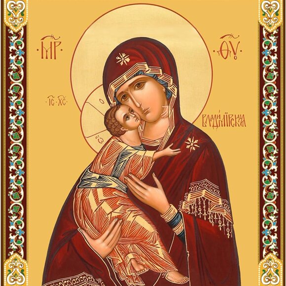 Other - Virgin of Vladimir Icon Orthodox Christian Religious Wall Art Decor